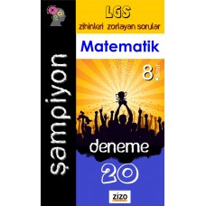 8. Sınıf LGS Matematik ŞAMPİYON 20 DENEME - Zizo Yayınları