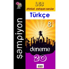 8. Sınıf LGS Türkçe ŞAMPİYON 20 DENEME - Zizo Yayınları