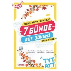 TYT-AYT 7 Günde Güz Dönemi Soru Kitabı 