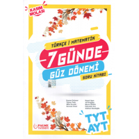 YT AYT 7 Günde Güz Dönemi Türkçe - Matematik Soru Kitabı